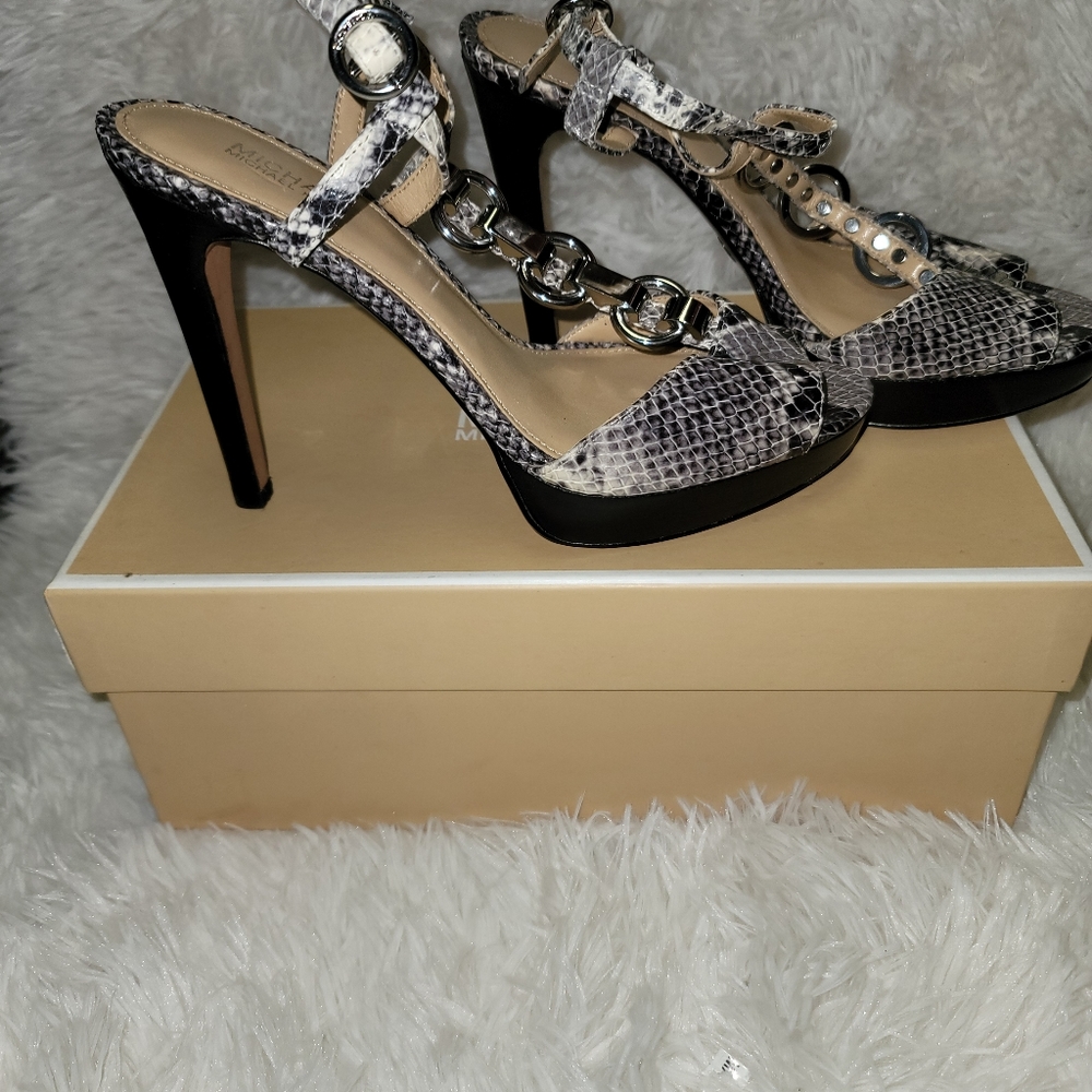Snake Print Mk Heels - image 4